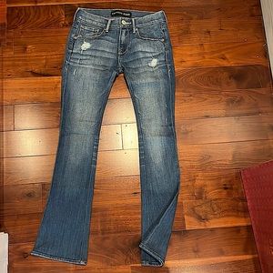 Express slim flare jeans mid rise